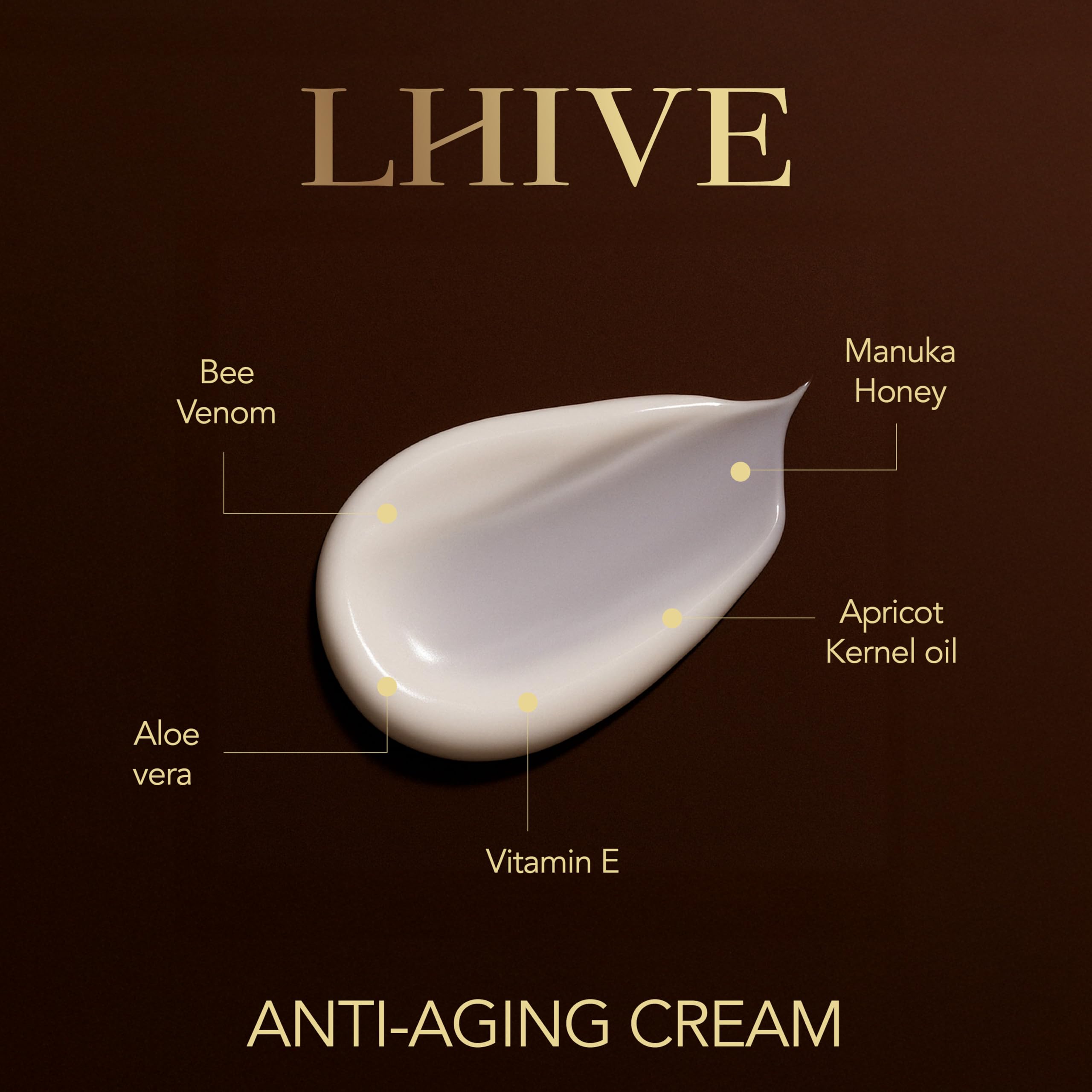 LHIVE Bee Venom Cream - Anti-Aging Moisturizer with Manuka Honey & Aloe Vera