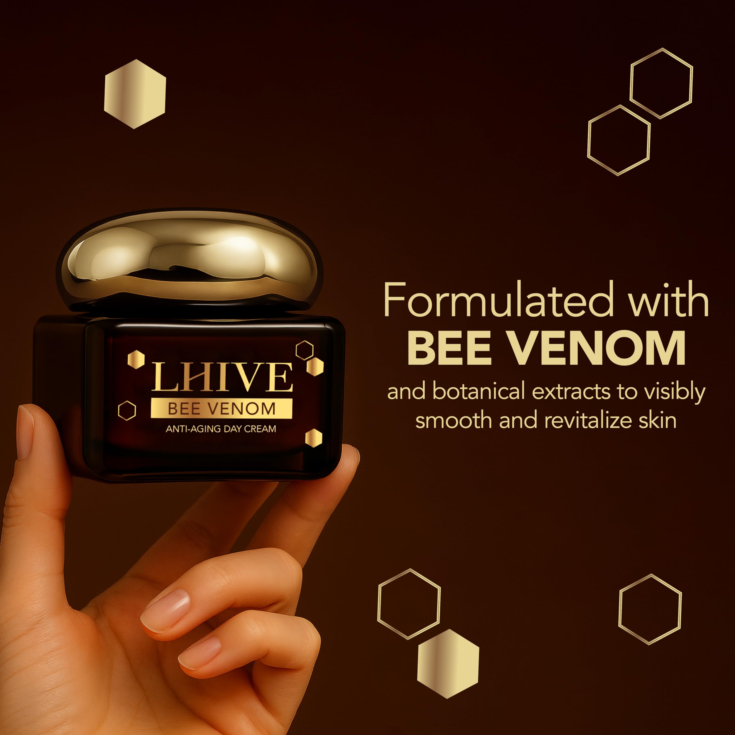 LHIVE Bee Venom Cream - Anti-Aging Moisturizer with Manuka Honey & Aloe Vera