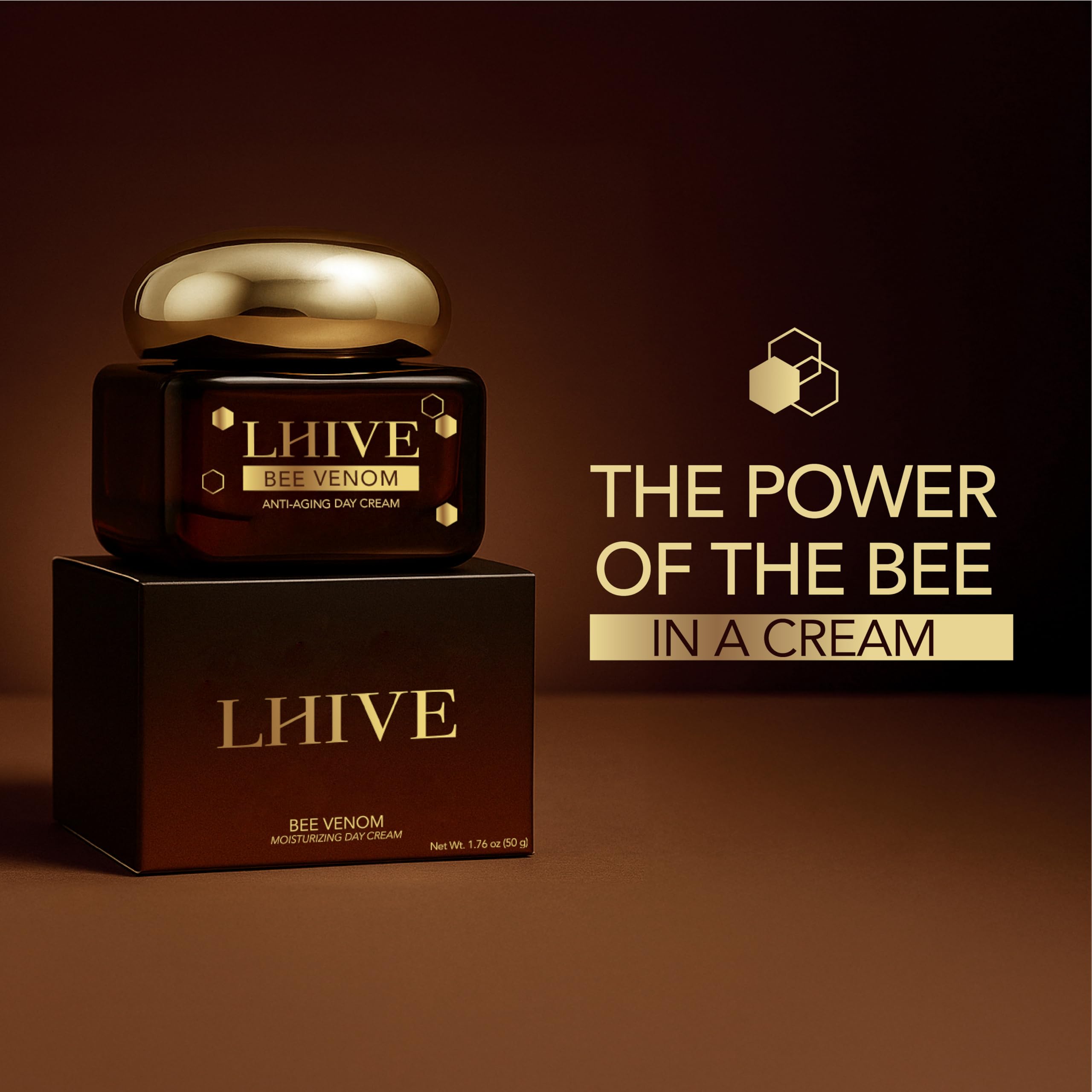 LHIVE Bee Venom Cream - Anti-Aging Moisturizer with Manuka Honey & Aloe Vera