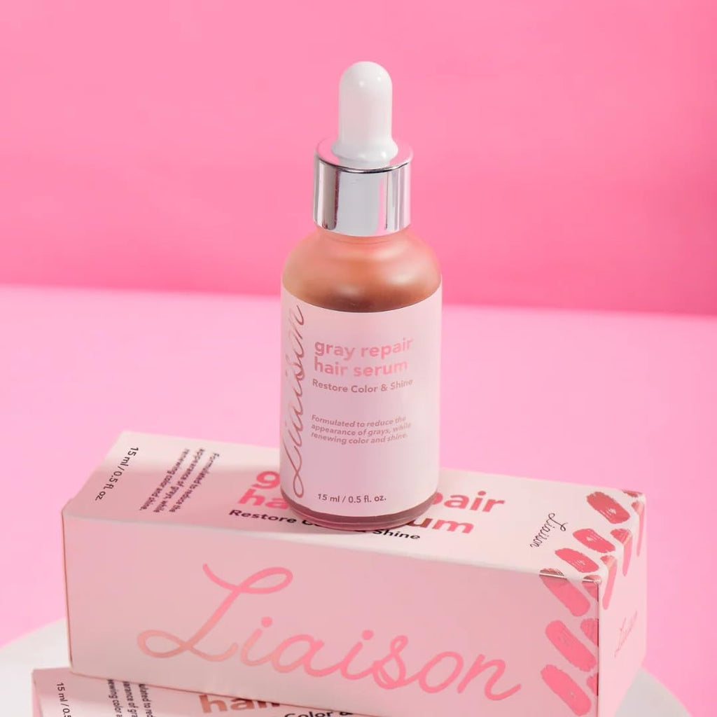 Liaison Gray Repair Hair Serum – Restore Color & Shine with Ginger & Angelica (15ml)