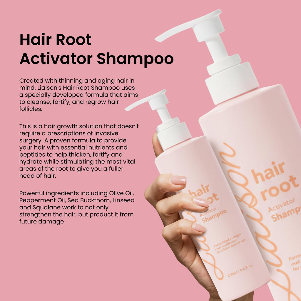 Liaison Hair Bond Shampoo with Sea Buckthorn, Olive & Peppermint Oil – Nourish, Hydrate, and Support Healthier-Looking Hair (1 Pack)
