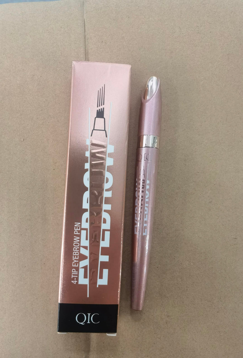 Liayozl Magic Eyebrow Pencil - Waterproof 4-Fork Tip for Natural Hair-Like Brows (Dark Brown)
