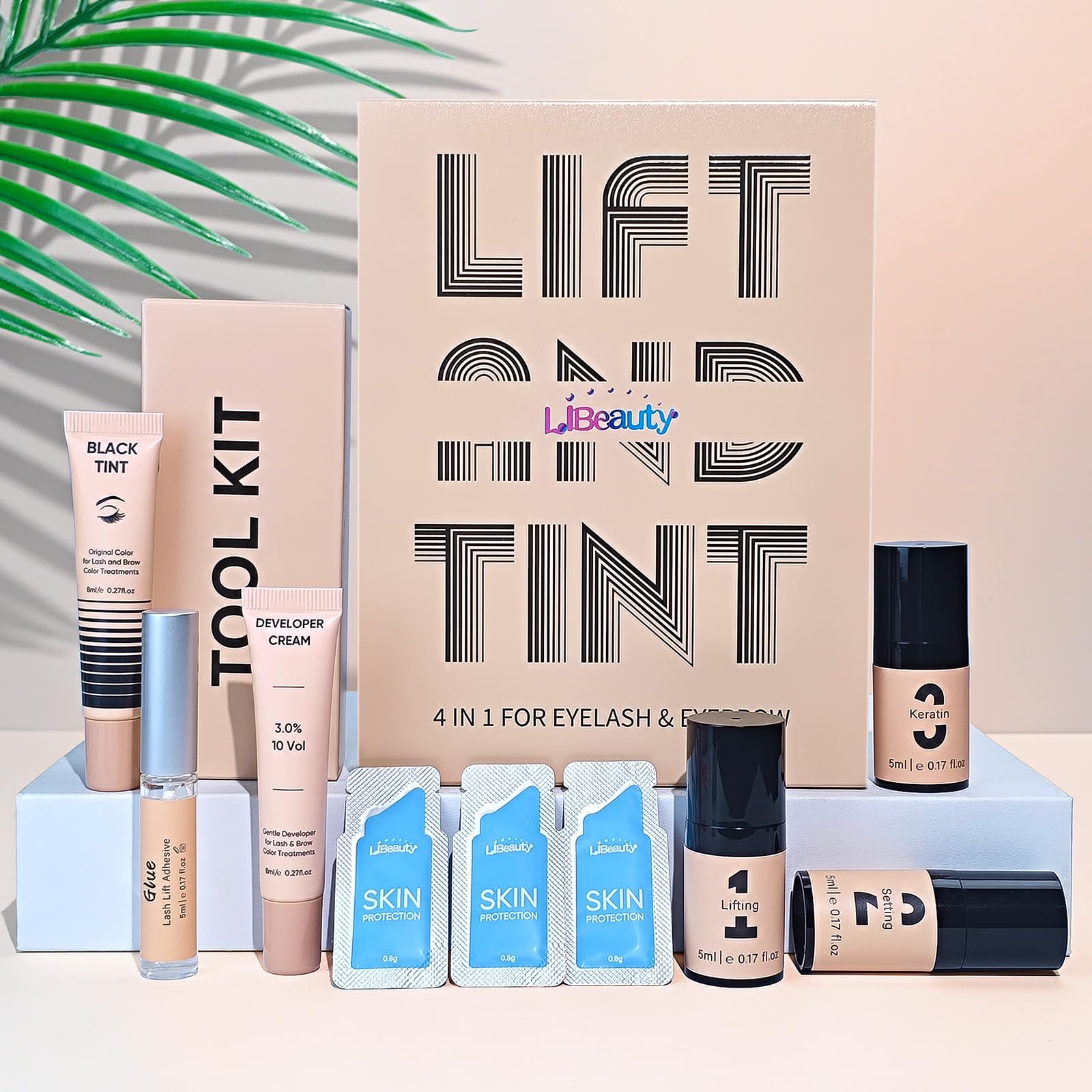 Libeauty Lash Lift & Color Kit — Brow Lamination, Full Tool Set, Vacuum Pump, Beginner Friendly