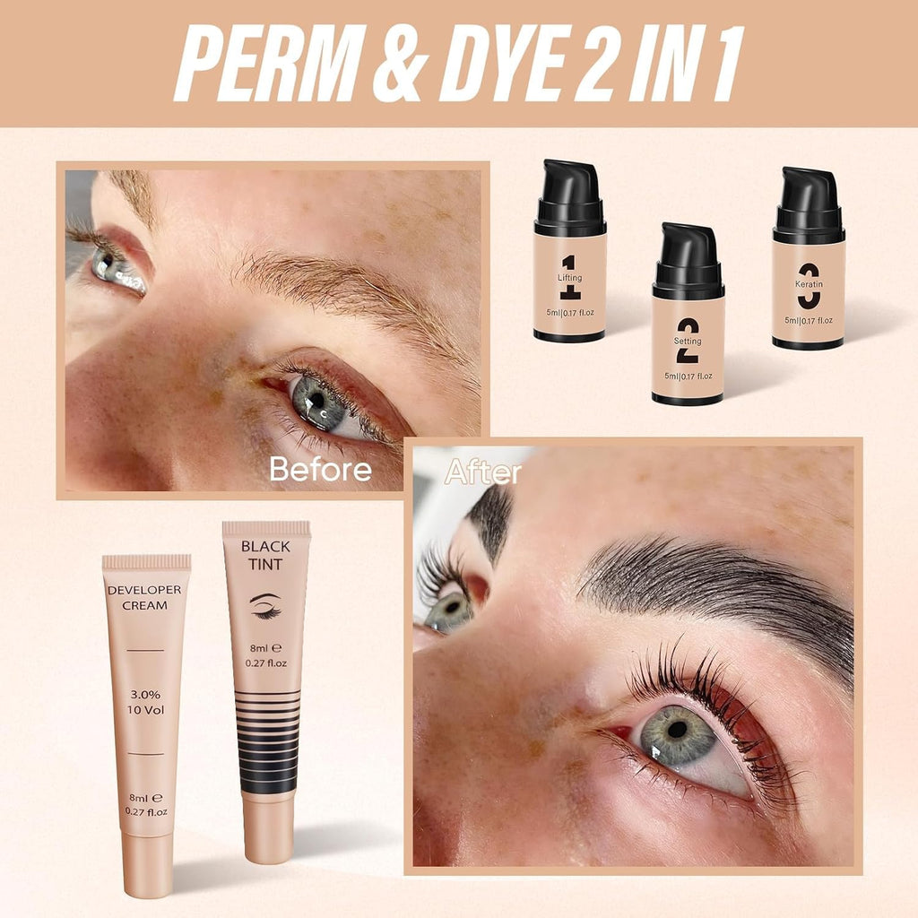 Libeauty Lash Lift Kit & Brow Lamination Kit – Beginner-Friendly, Safe, 30-Minute Salon-Quality Results at Home