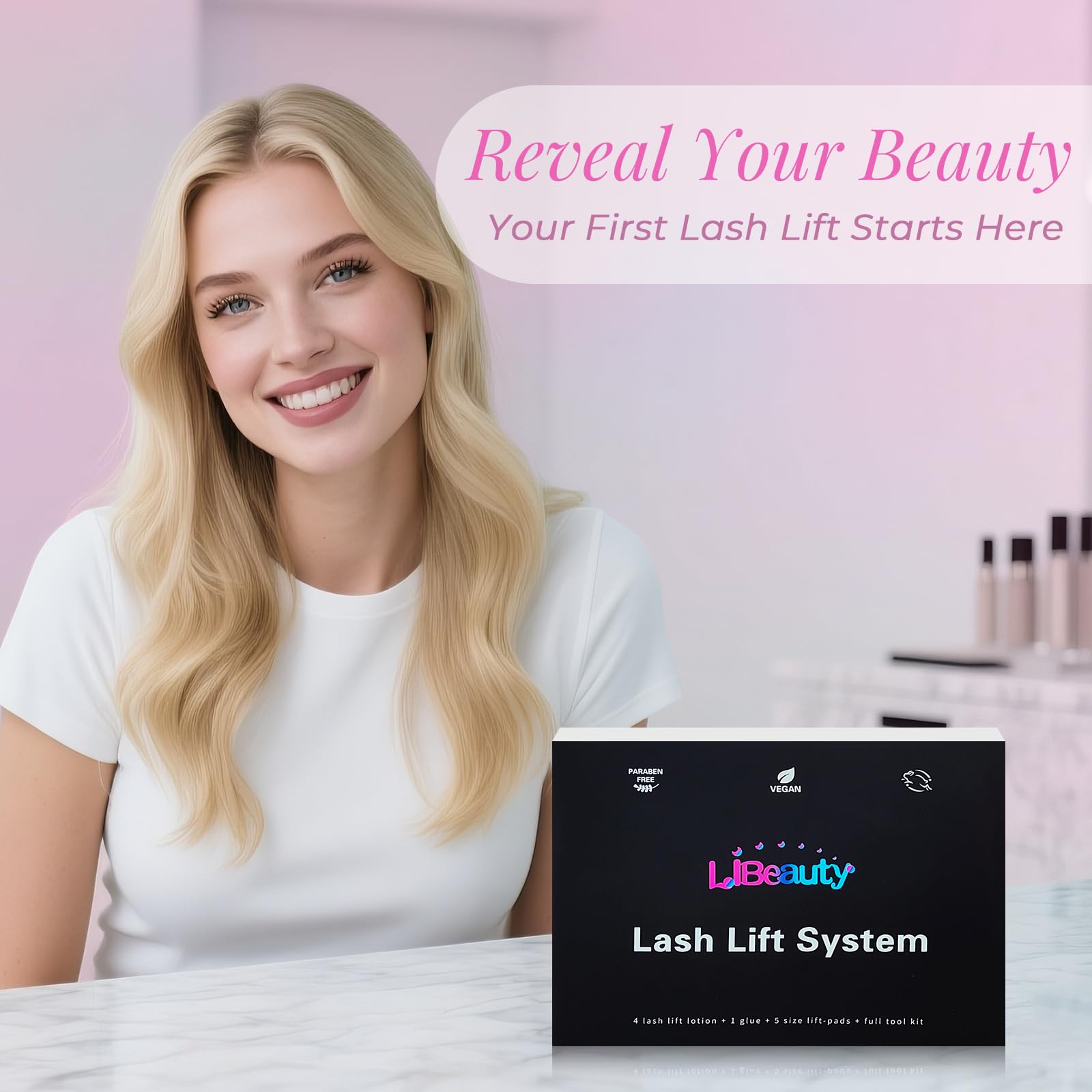 Libeauty Lash Lift Kit with Upgraded Glue Balm — Salon-Quality Lash & Brow Kit