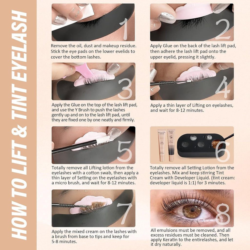 Libeauty Lash Lift Kit & Brow Lamination Kit – Beginner-Friendly, Safe, 30-Minute Salon-Quality Results at Home