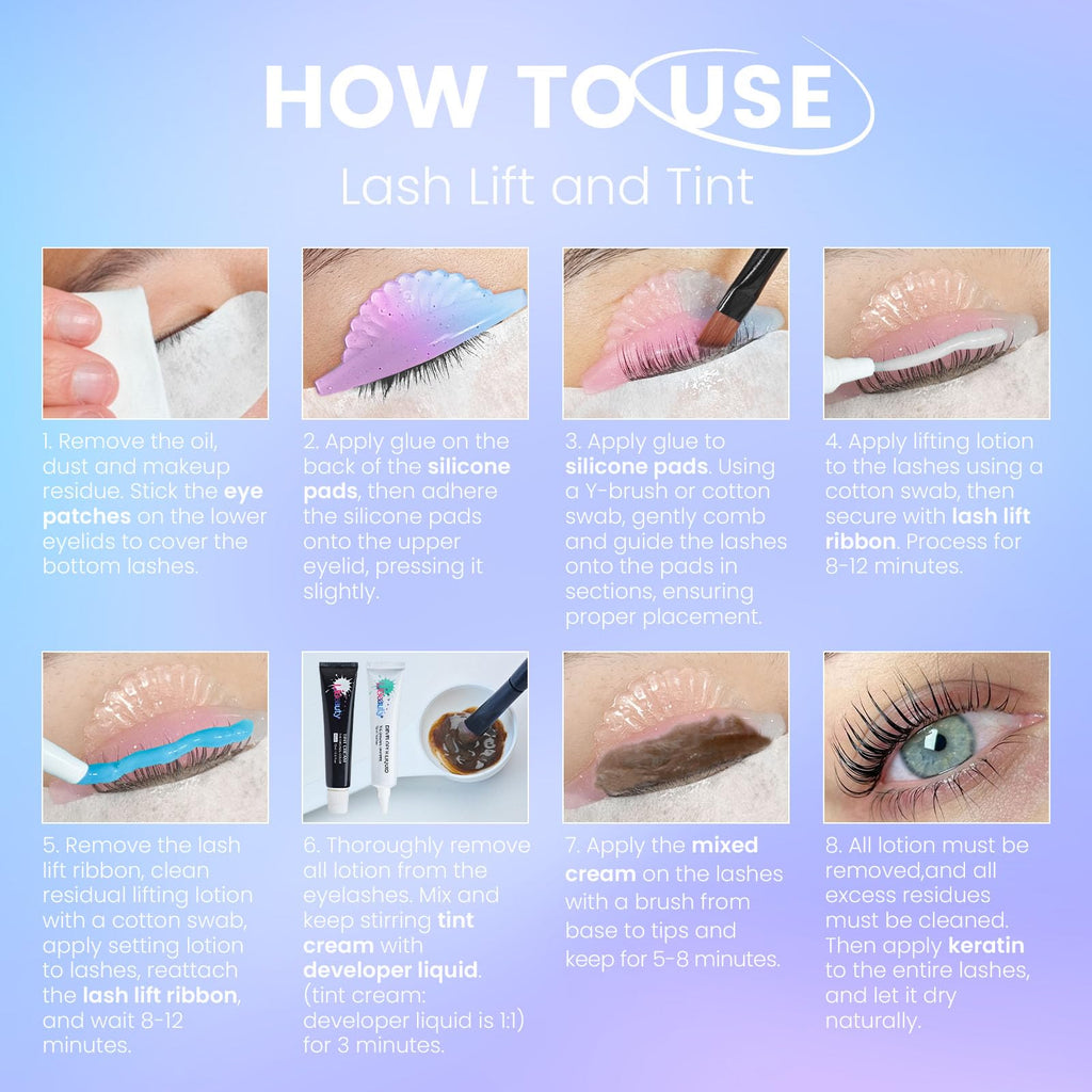 Libeauty Lash Lift & Black Color Kit — 4-in-1 Eyelash Perm & Brow Lamination at Home
