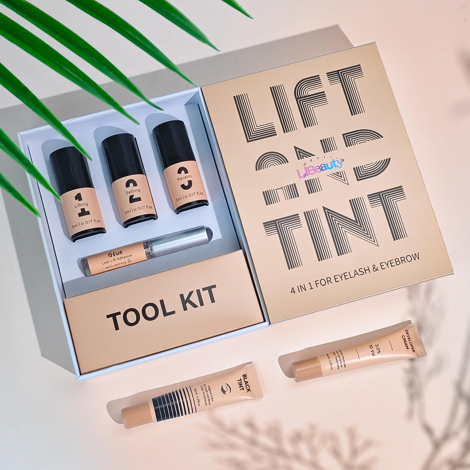 Libeauty Lash Lift & Color Kit — Brow Lamination, Full Tool Set, Vacuum Pump, Beginner Friendly