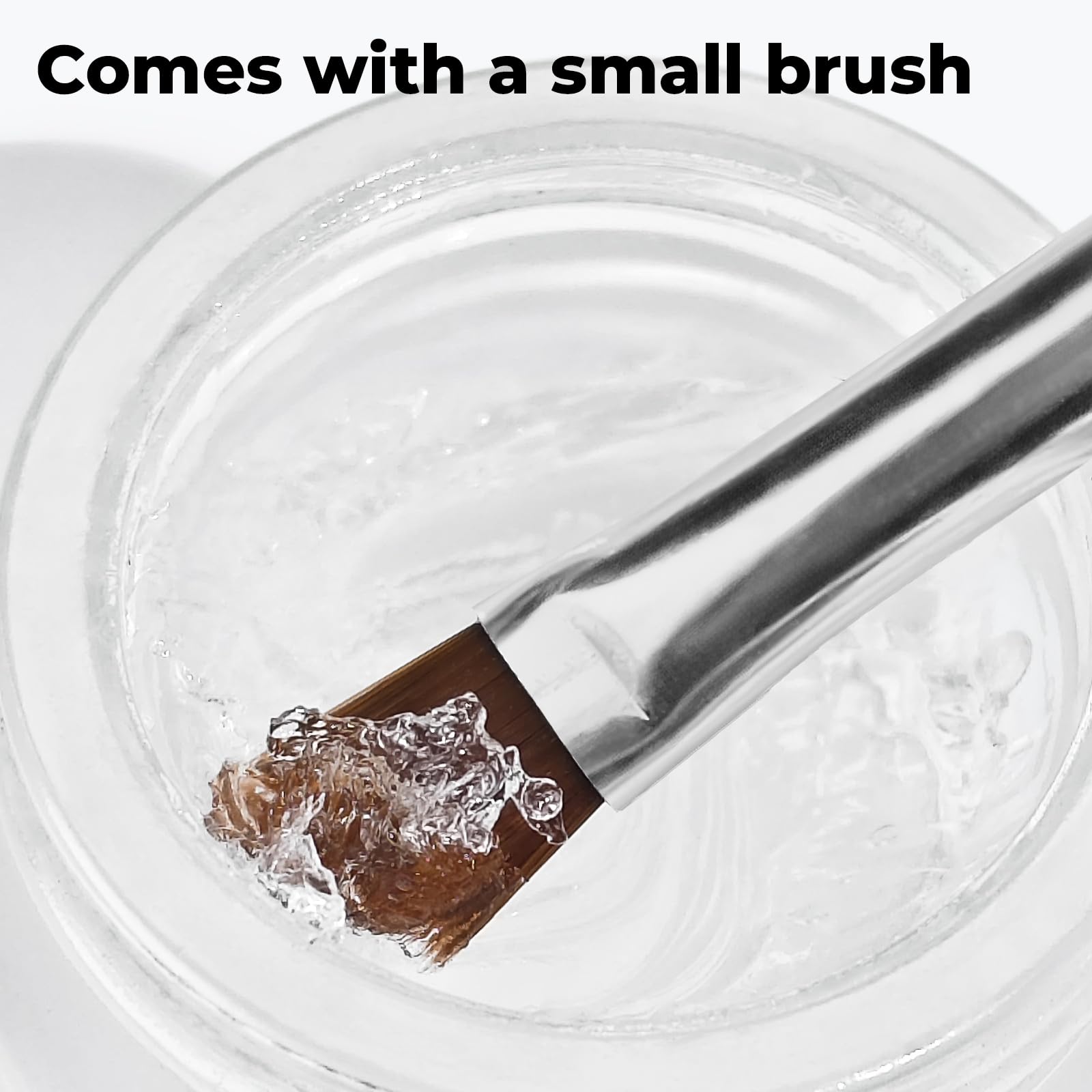 Libeauty Salon Choice Lash Lift Glue Balm – Clear Coconut, Water-Soluble, Brush Included
