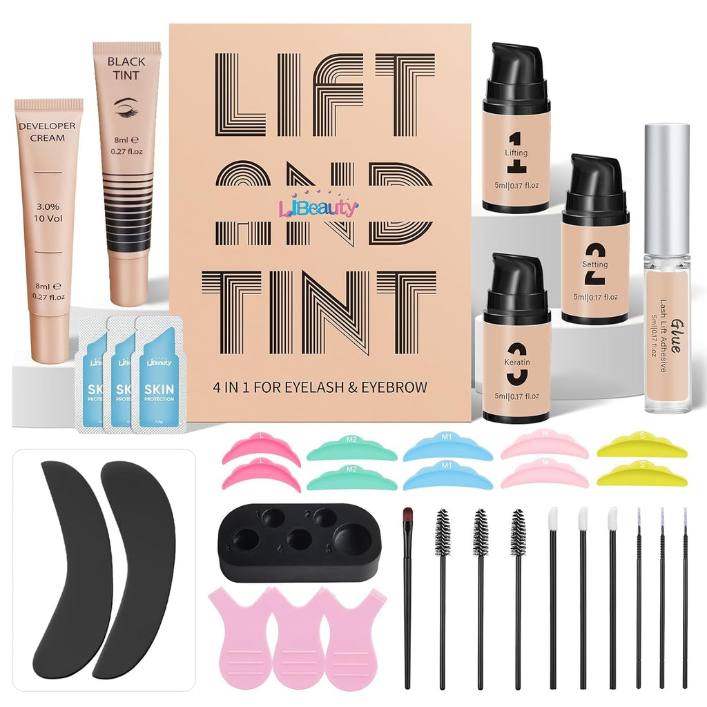 Libeauty Lash Lift & Color Kit with Brow Lamination – DIY Lash Perm at Home