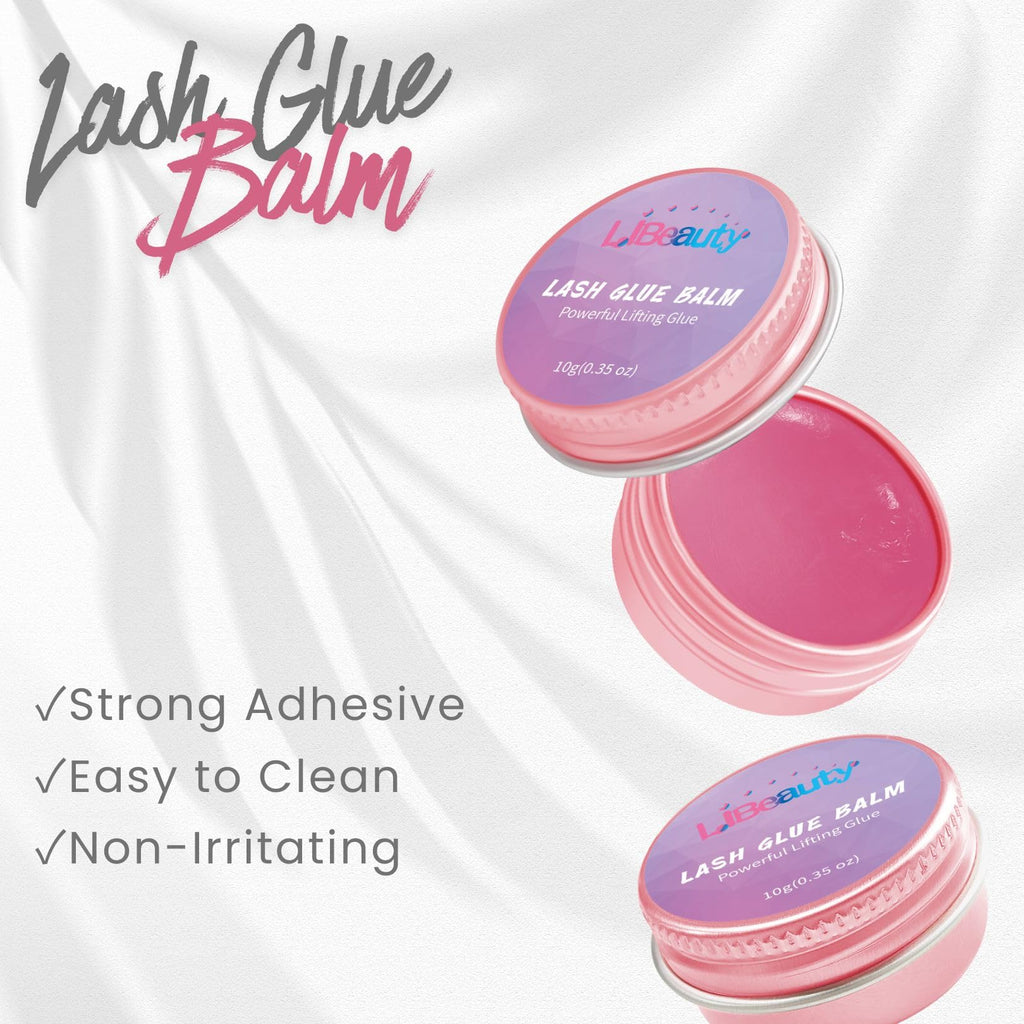 Libeauty Lash Lift Glue Balm 10g – Easy Adjustment, Strong Hold, Rose Scent