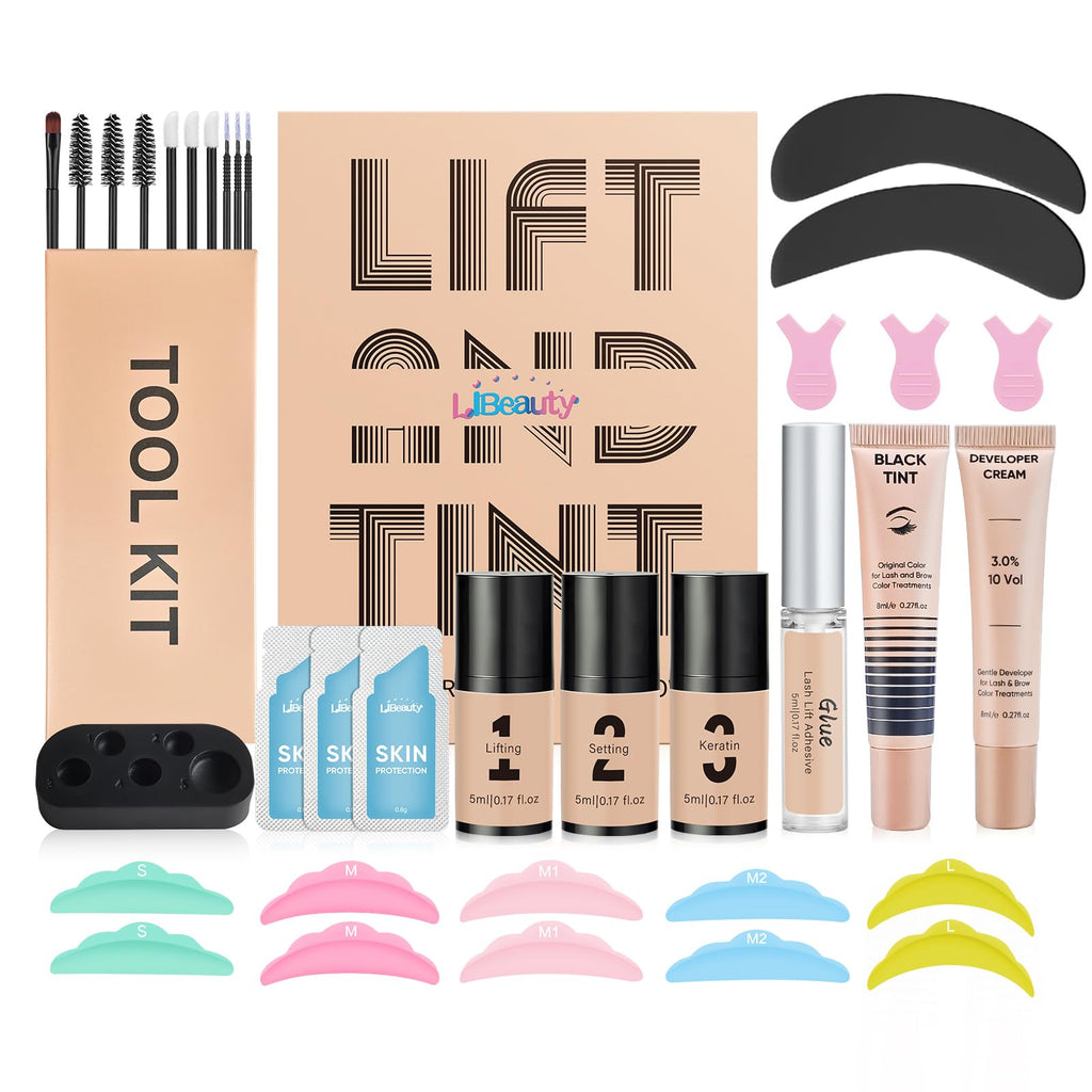 Libeauty Lash Lift Kit & Brow Lamination Kit – Beginner-Friendly, Safe, 30-Minute Salon-Quality Results at Home