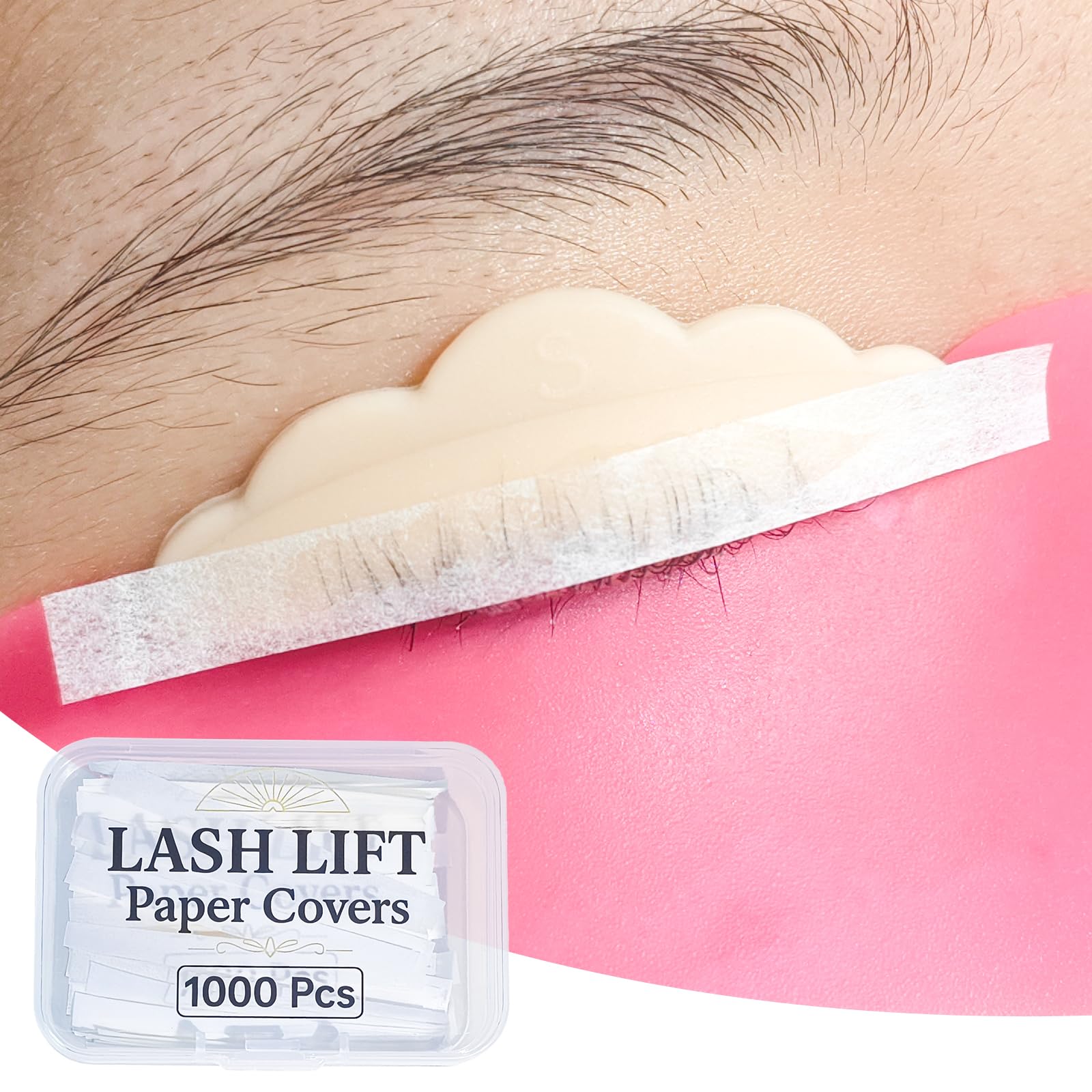 Libeauty Lash Lift Papers Strips 1000PCS – 3/5/7mm Disposable Lash Lift Papers (White)