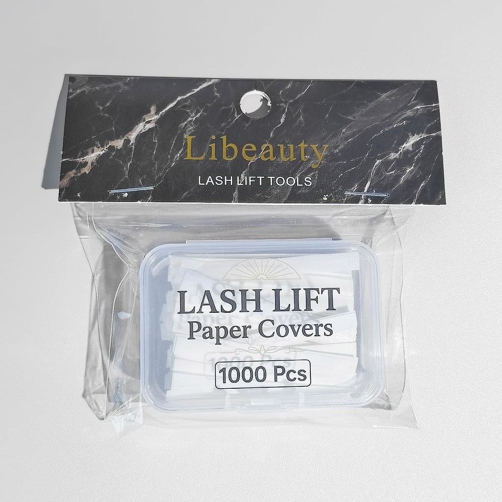 Libeauty Lash Lift Papers Strips 1000PCS – 3/5/7mm Disposable Lash Lift Papers (White)