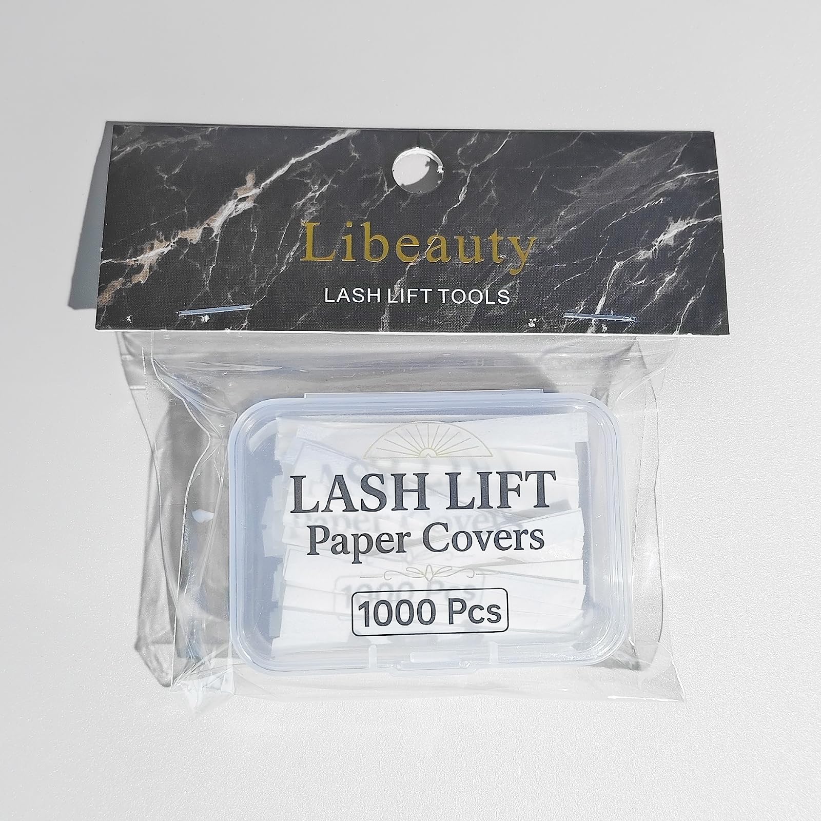 Libeauty Lash Lift Papers Strips 1000PCS – 3/5/7mm Disposable Lash Lift Papers (White)