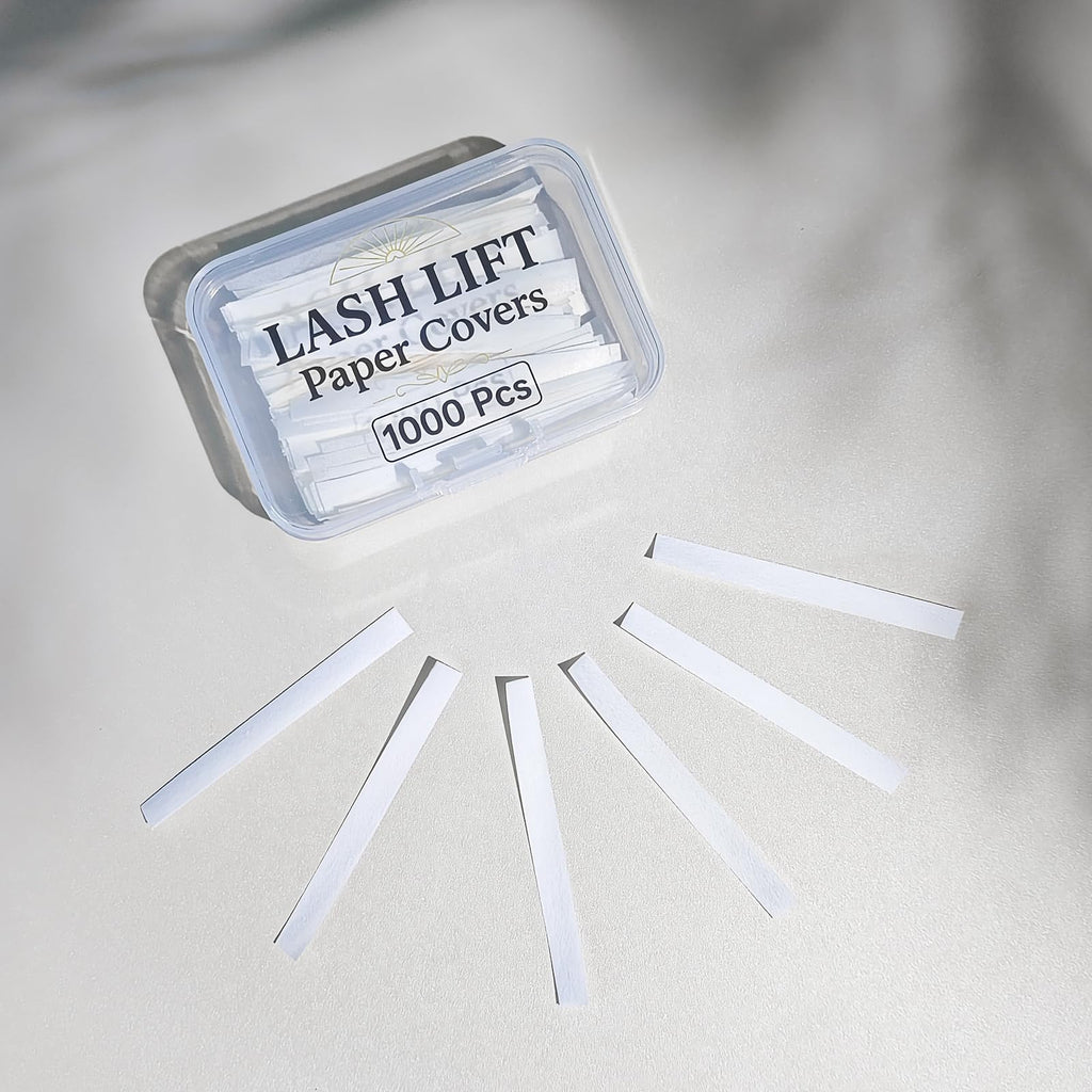Libeauty Lash Lift Papers Strips 1000PCS – 3/5/7mm Disposable Lash Lift Papers (White)