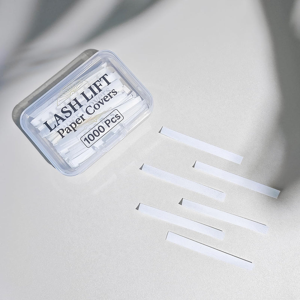 Libeauty Lash Lift Papers Strips 1000PCS – 3/5/7mm Disposable Lash Lift Papers (White)