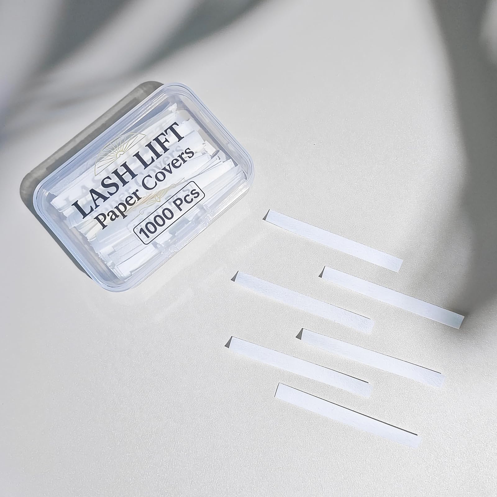Libeauty Lash Lift Papers Strips 1000PCS – 3/5/7mm Disposable Lash Lift Papers (White)
