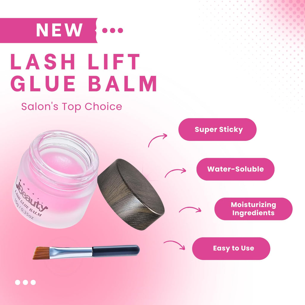 Libeauty Salon Choice Lash Lift Glue Balm – Gentle, Water-Soluble, Strawberry Scent