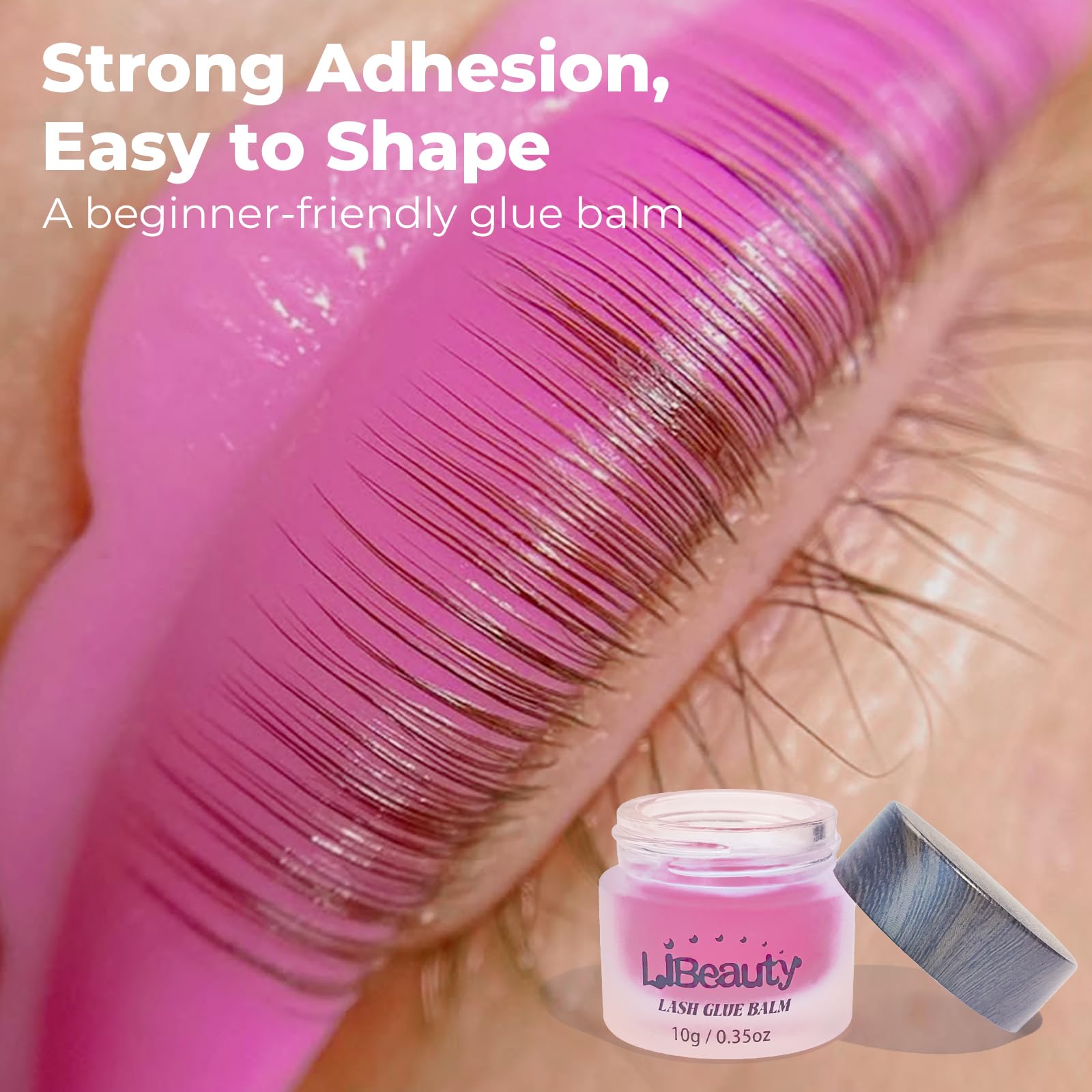 Libeauty Salon Choice Lash Lift Glue Balm – Gentle, Water-Soluble, Strawberry Scent
