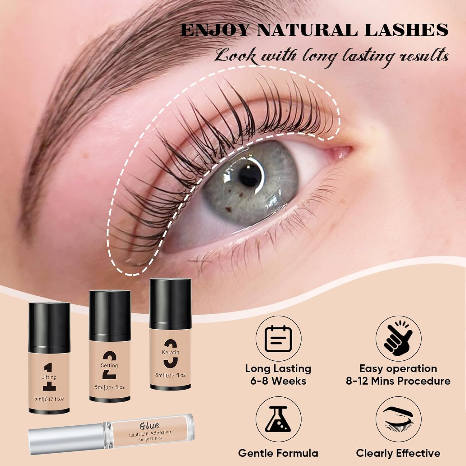 Libeauty Lash Lift & Color Kit with Brow Lamination – DIY Lash Perm at Home