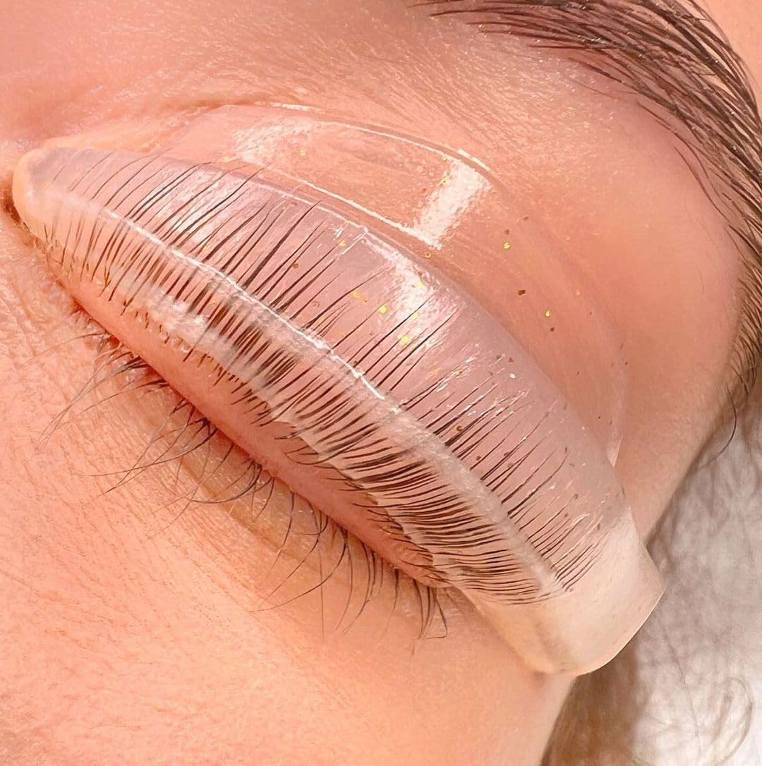 Liber Beauty Lash Lift Rods Kit Glitter Shields – 5 Size LU Curl, Glueless Lash Perm Shield