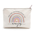 LICOBG You Are Nothing Short Of Amazing Rainbow Makeup Case | Gift for Best Friend