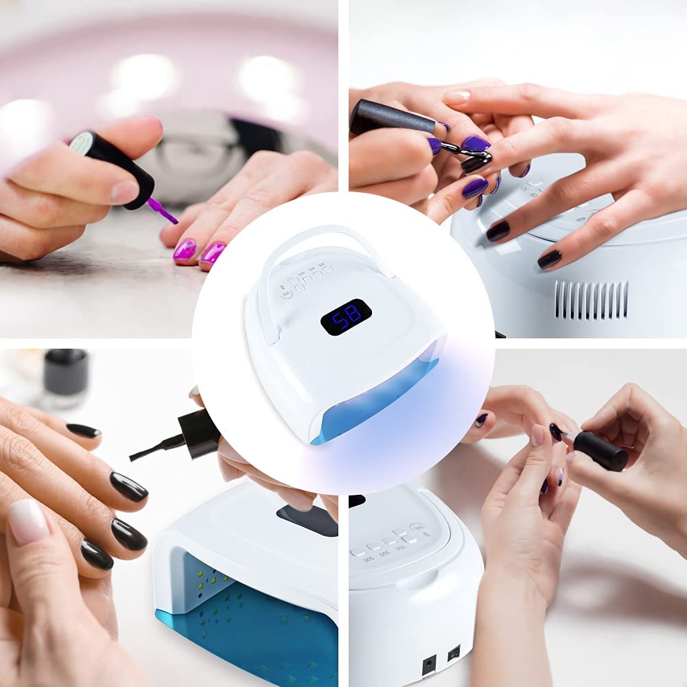 Liddy Art UV LED Nail Lamp 60W - Rechargeable, Auto Sensor