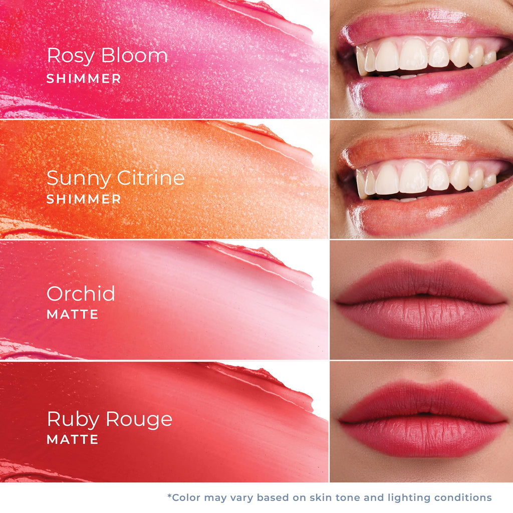 Lido Lips Tinted Lip Balm Rosy Bloom | Hydrating Buildable Color with HA & Vitamin E