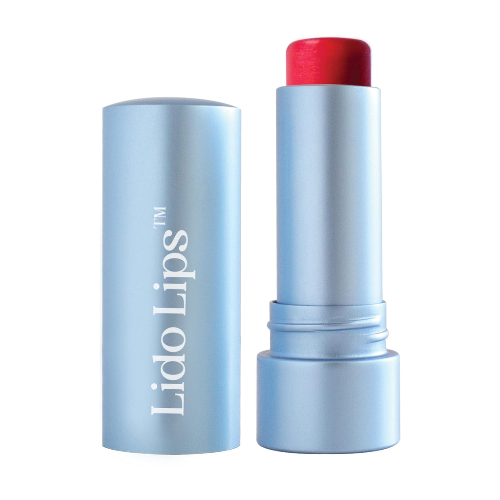 Lido Lips Tinted Lip Balm Ruby Rouge – Buildable Color + Hydration