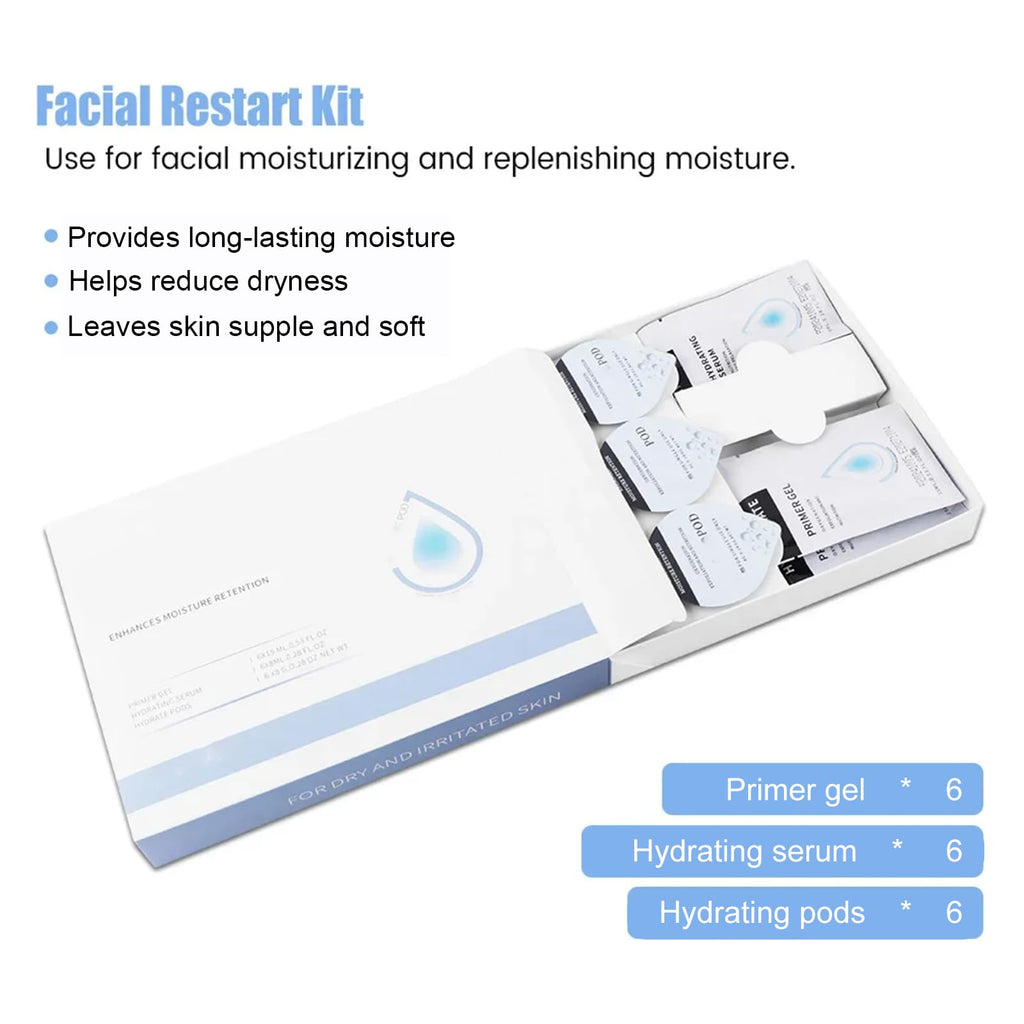 LieaKon Oxygen Bubble Refill Kit (5 Sets) – 30 Pods, Primer Gel & Serum for CO2 Facial Machine | Salon & Home Spa