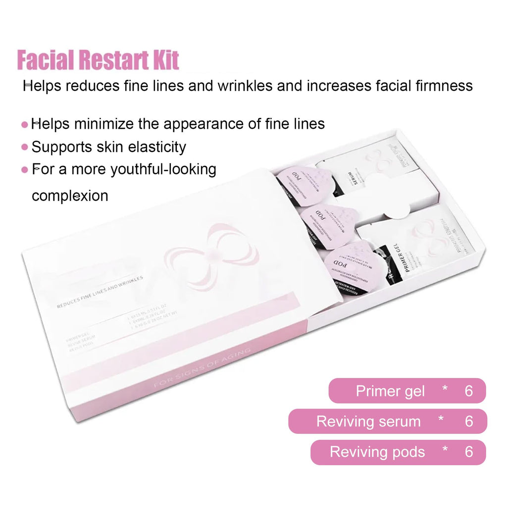 LieaKon Oxygen Bubble Refill Kit (5 Sets) – 30 Pods, Primer Gel & Serum for CO2 Facial Machine | Salon & Home Spa