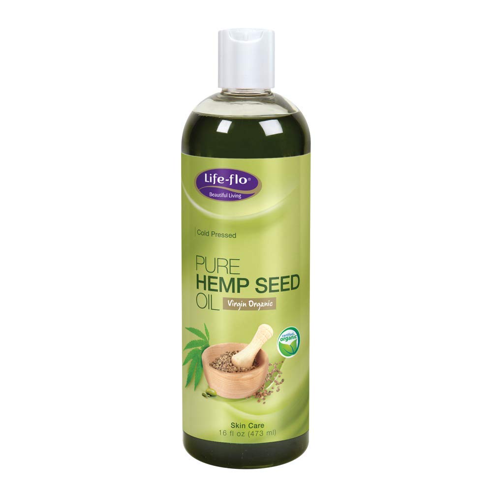 LIFE-FLO Carrier Oil | 16oz Pure Hempseed Oil for Skin, Hair & Massage