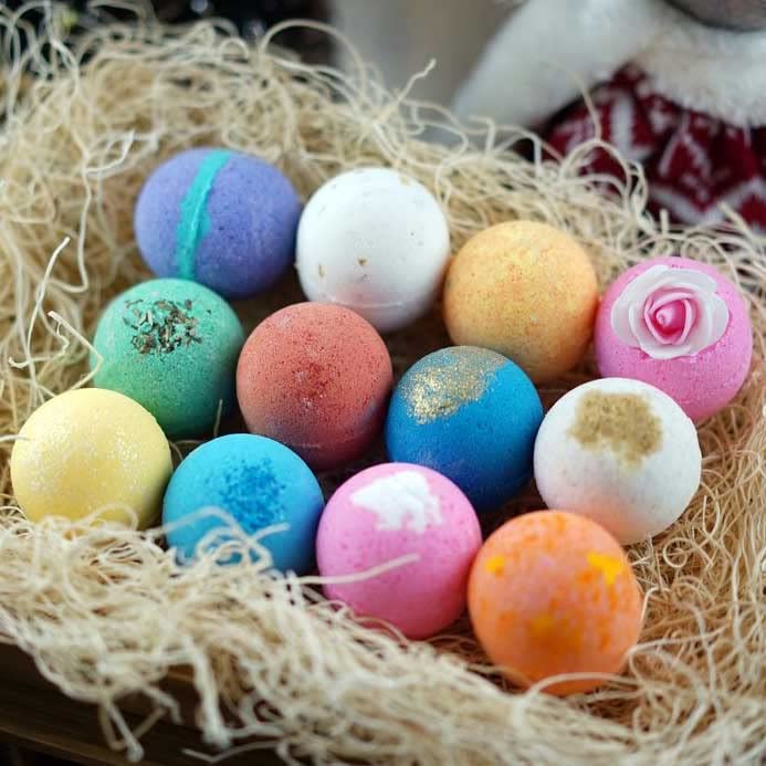 LifeAround2Angels Bath Bomb Gift Set 12 Pack – Made in USA, Shea & Cocoa Butter