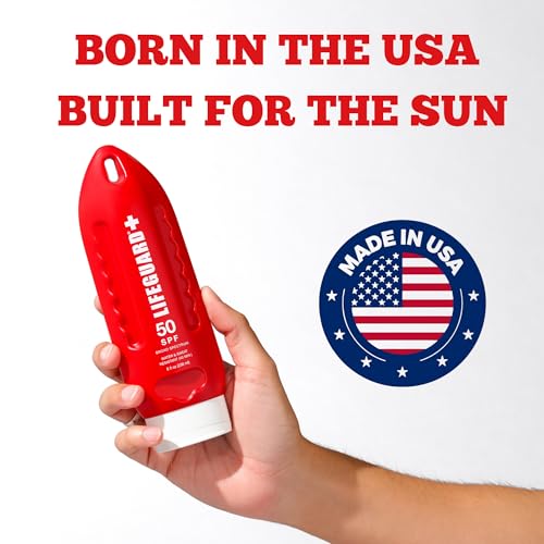 LIFEGUARD SPF 50 Sunscreen Lotion – Broad Spectrum Face & Body, No White Cast, Hydrating Finish, Reef Safe, 8 oz