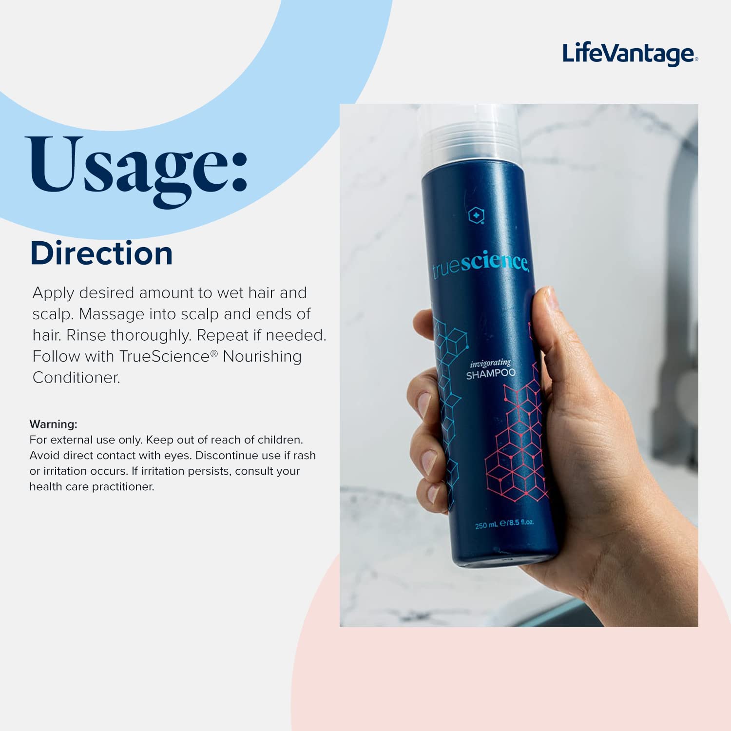 LifeVantage Nourishing Hair Shampoo – Nrf2, Peppermint & Coconut Oil (250ml)
