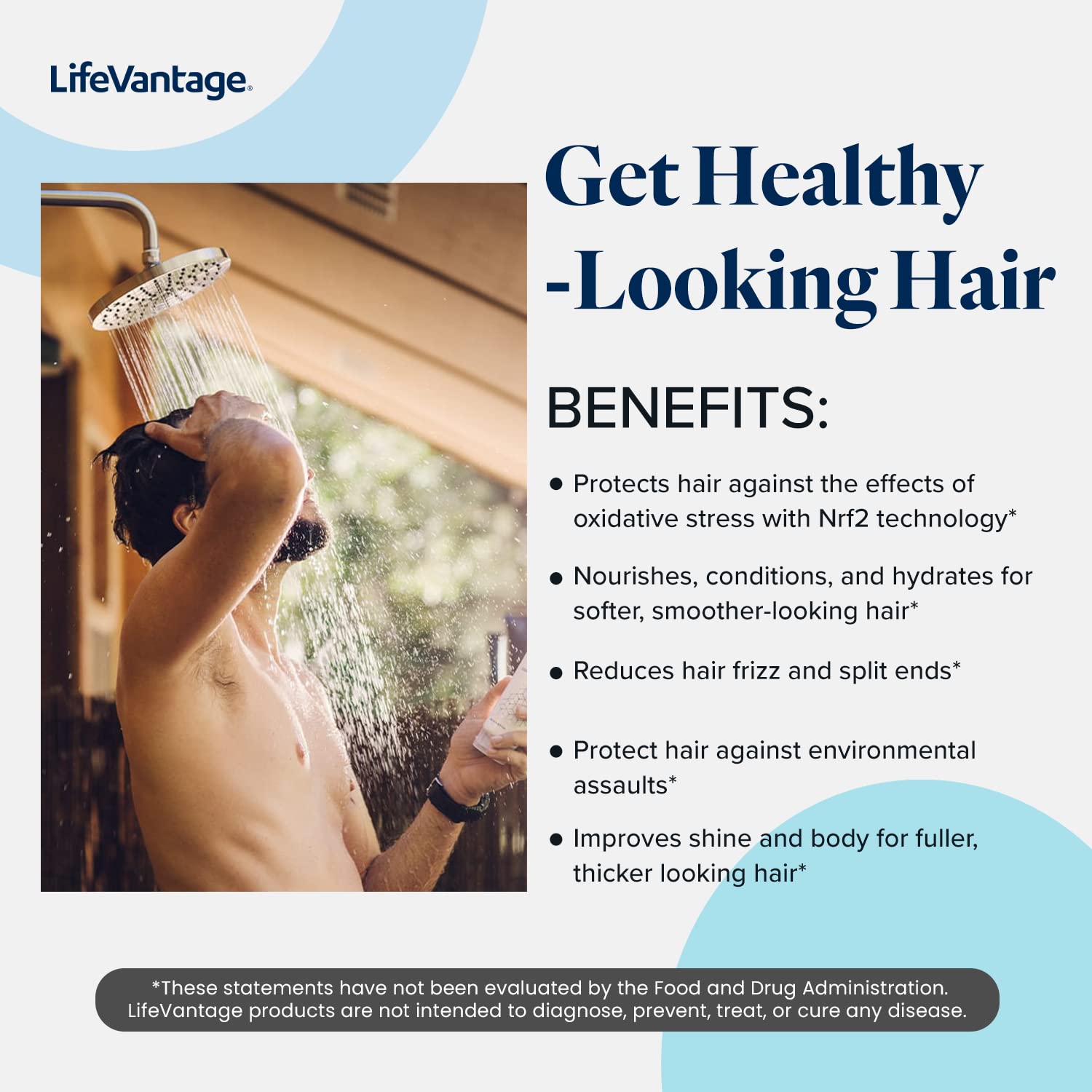 LifeVantage TrueScience Nourishing Hair Conditioner – 250ml, Nrf2 Formula with Green Tea & Coconut Oil