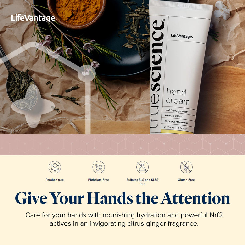 LifeVantage TrueScience Hand Cream 100ml – Nourishing Hydration with Nrf2 Actives