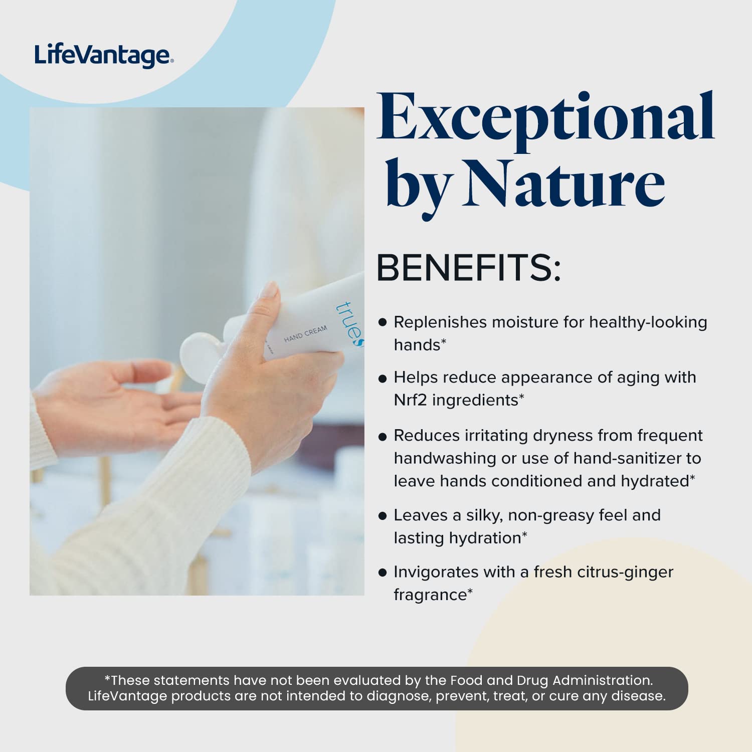 LifeVantage TrueScience Hand Cream 100ml – Nourishing Hydration with Nrf2 Actives