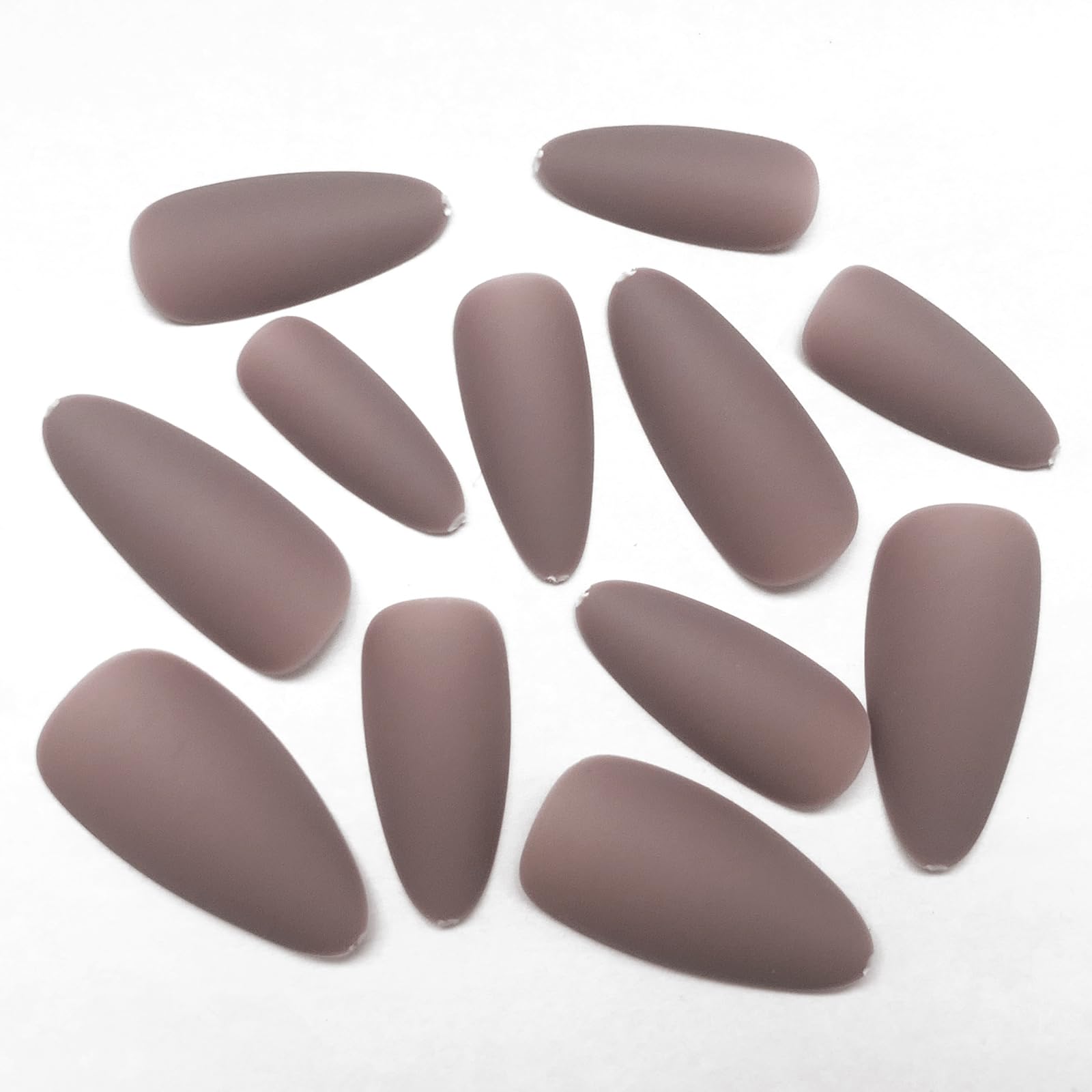Lifextol 240PC Almond Press on Nails Medium Legnth Fake Nails Matte Almond Nails Press on Nail Short Stiletto False Nail Tips Colored Artificial Fingernail & Nail Glue Ahdesive Tabs for Women Girls