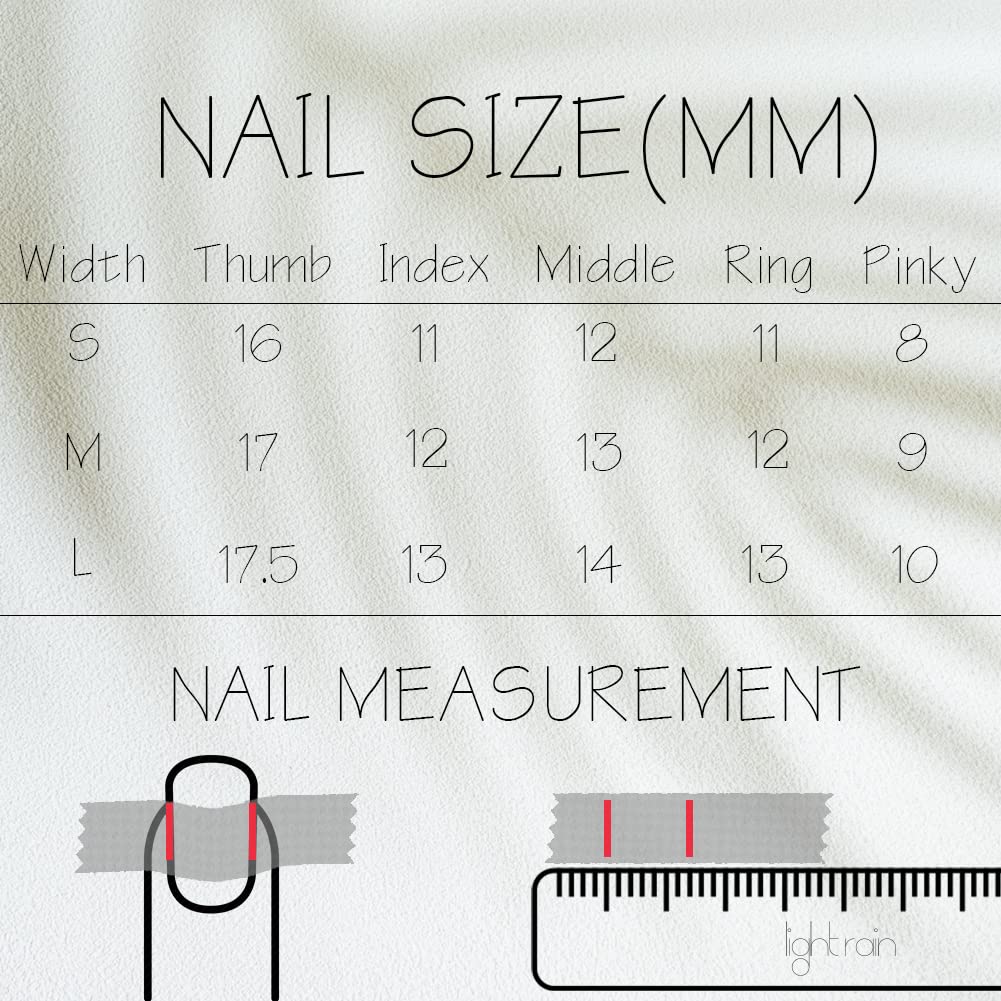 Light Rain: Small Size Hand-made Press-on Nails – 3D Gel UV Finish