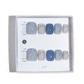Light Rain Medium Size Hand-made Press-On Nails — 3D Gel UV Finish by Pro Manicurist