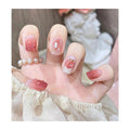 Light Rain Medium Size Hand-made Press-On Nails — 3D Gel UV Finish by Pro Manicurist