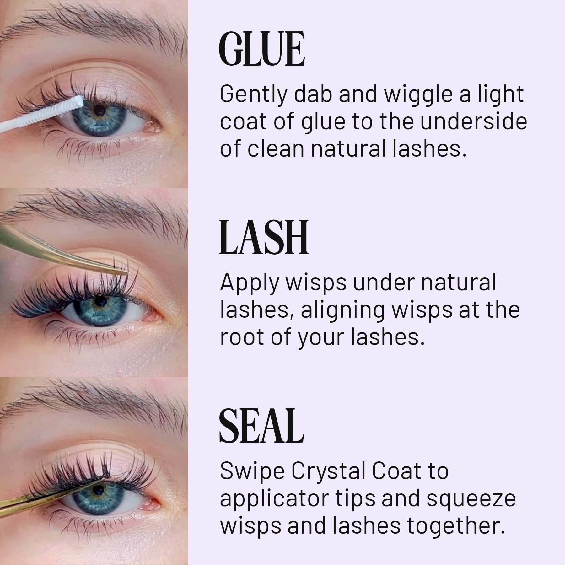 Lilac St Eternal Bond Black Lash Glue & Crystal Coat Sealant – Long-Lasting, Fast-Drying, Waterproof