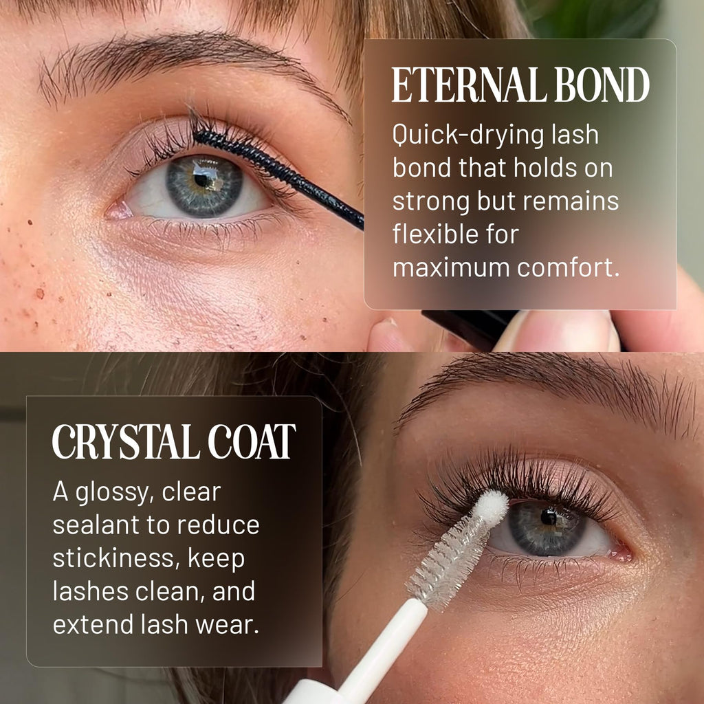 Lilac St Eternal Bond Black Lash Glue & Crystal Coat Sealant – Long-Lasting, Fast-Drying, Waterproof