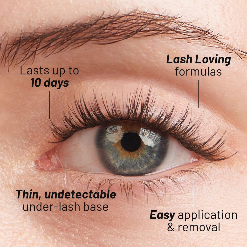 Lilac St - Hollywood Glamorous Faux Eyelash Clusters (14mm) - Lightweight & Fluttery 10-Day Wear