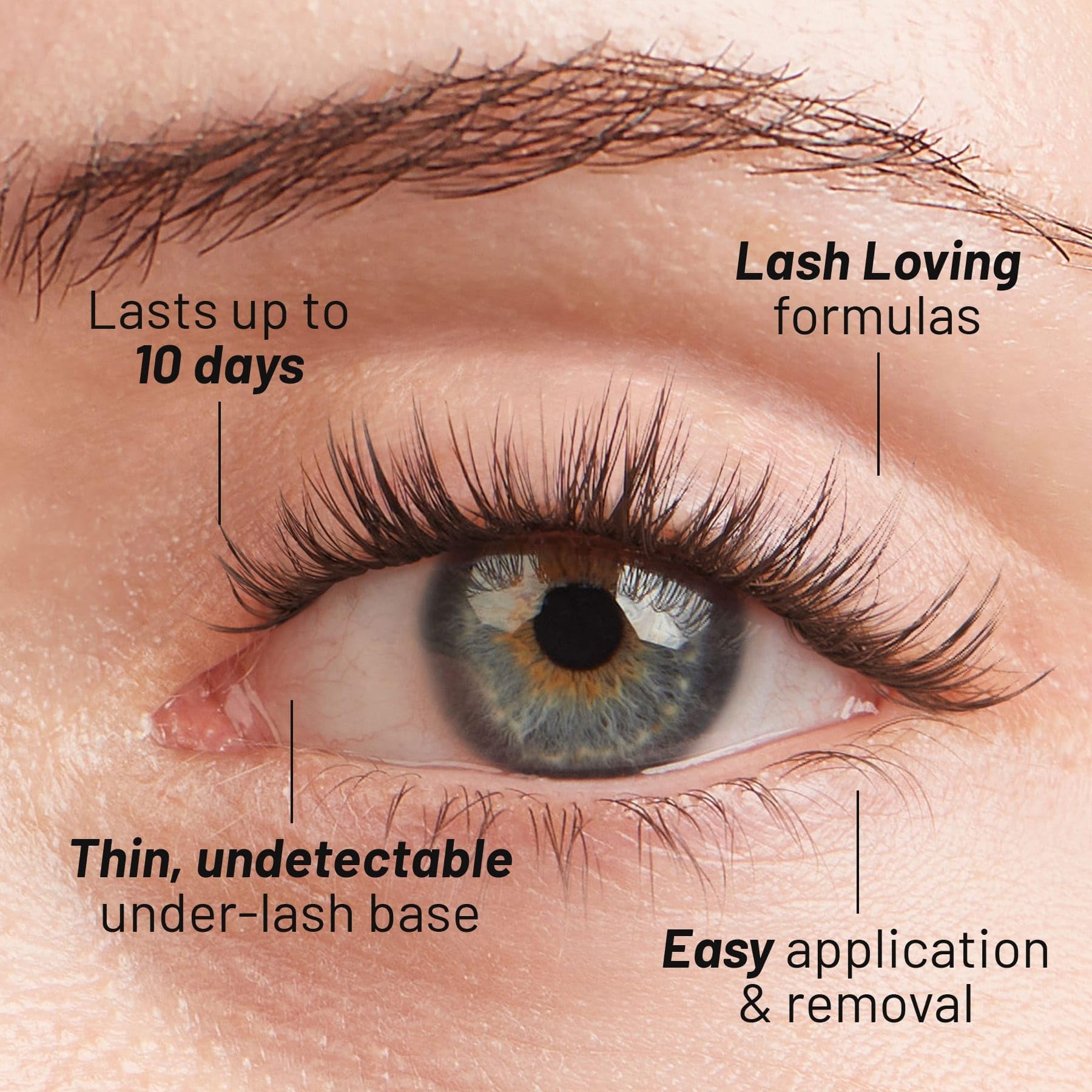 Lilac St - Hollywood Glamorous Faux Eyelash Clusters (14mm) - Lightweight & Fluttery 10-Day Wear