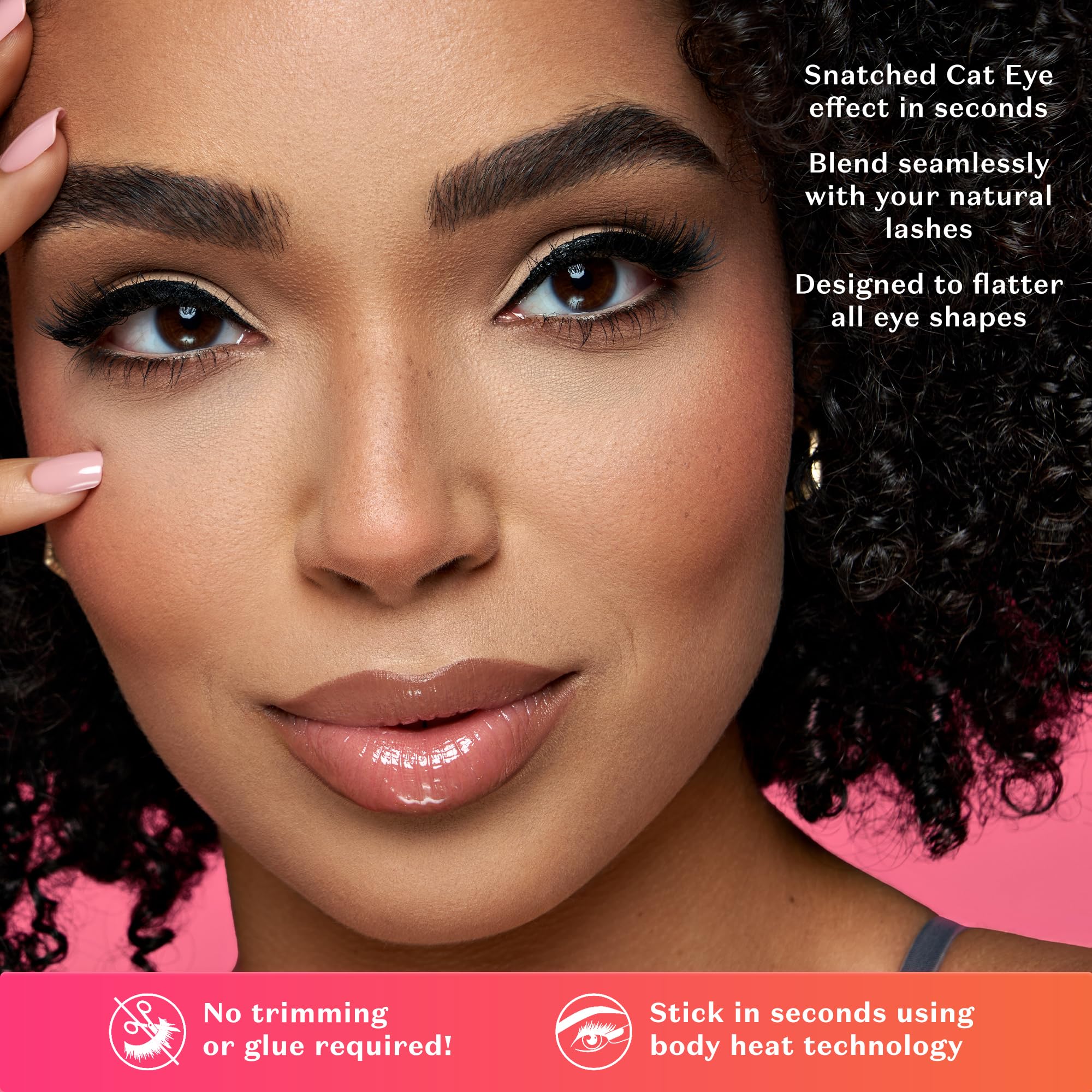 Lilly Lashes DayDreamer Self Adhesive Half Lashes – Glue-Free, Heat-Activated, Reusable