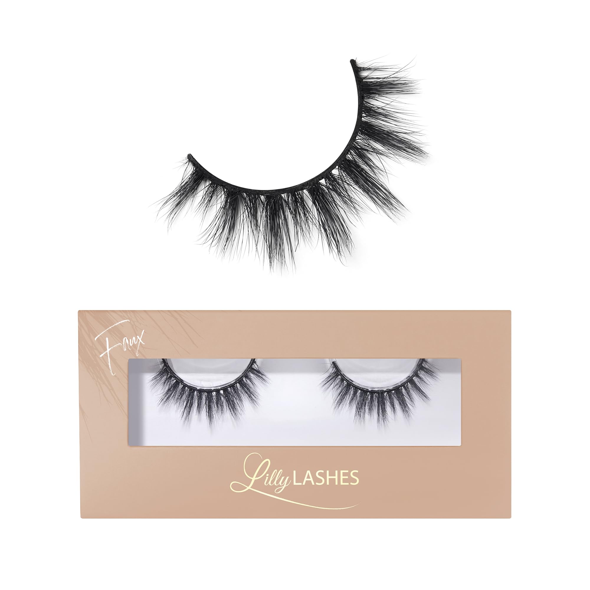 Lilly Lashes Everyday Miami Natural Lashes – Faux Mink, Reusable 20x, 13mm