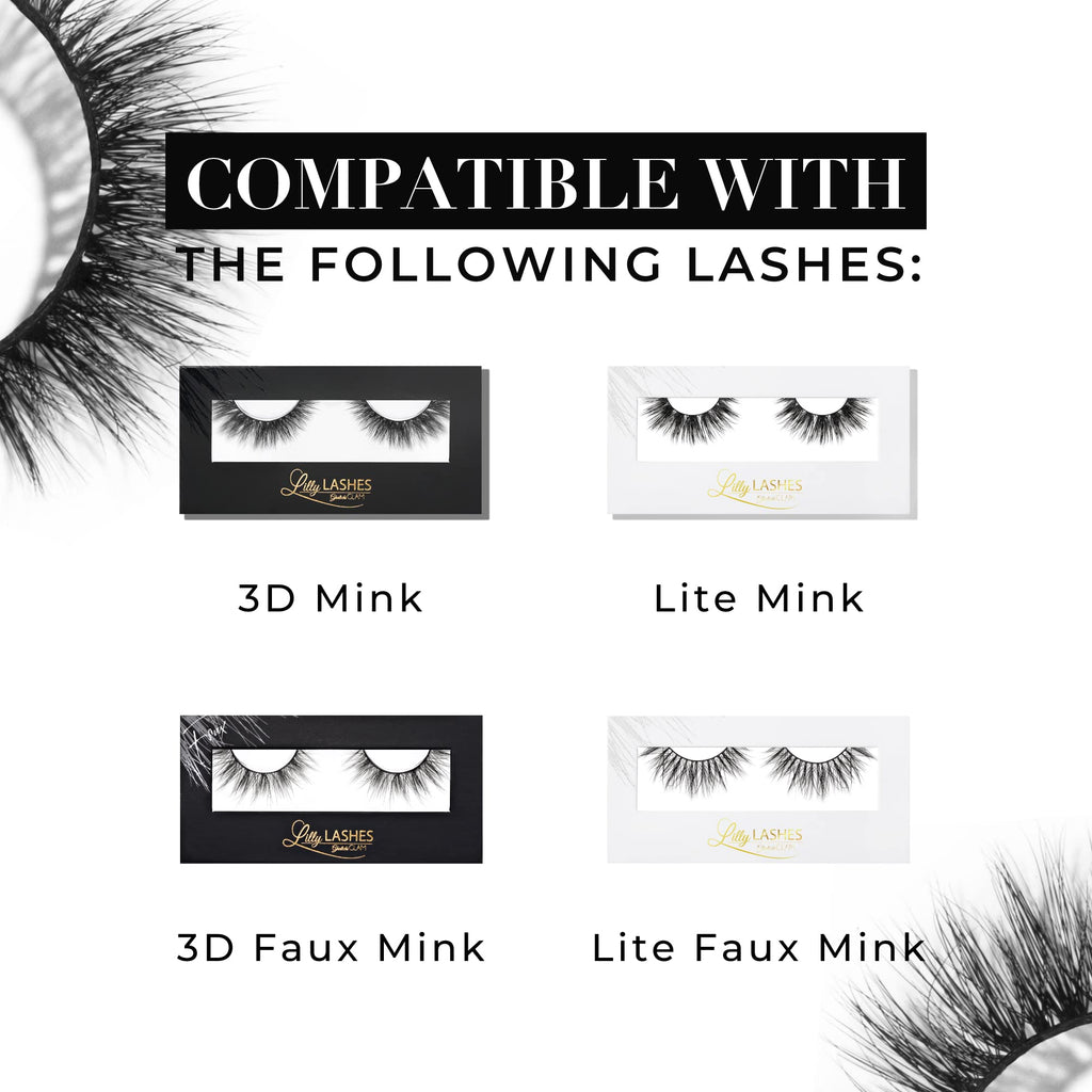 Lilly Lashes 2-in-1 Eyeliner & Lash Adhesive | Black, Waterproof, Long-Lasting